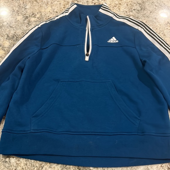 Adidas Teal 1/2 Zip Pullover size XS - Picture 2 of 5